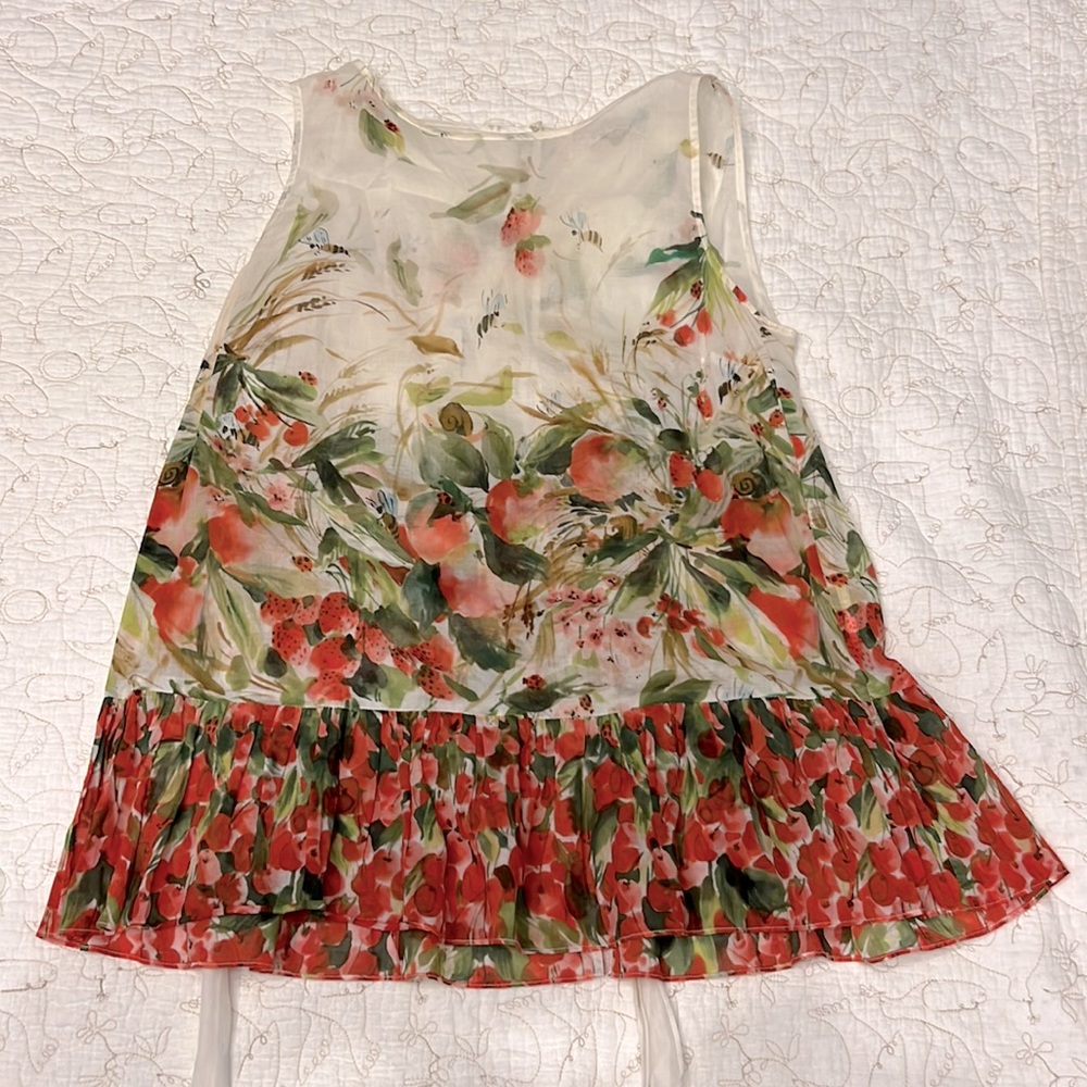RED VALENTINO floral top, S